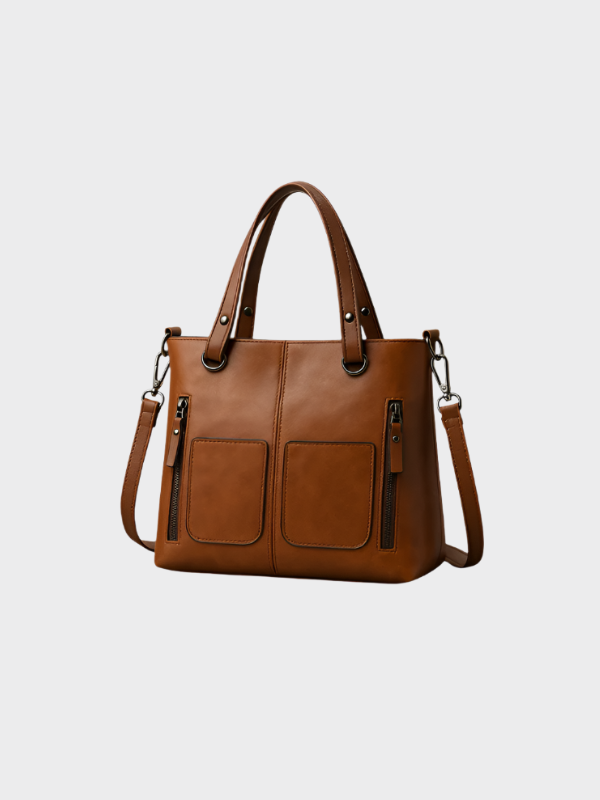 Zoe Vegan Leather Shoulder Bag – Stylish, Sustainable & Spacious Handbag for Women