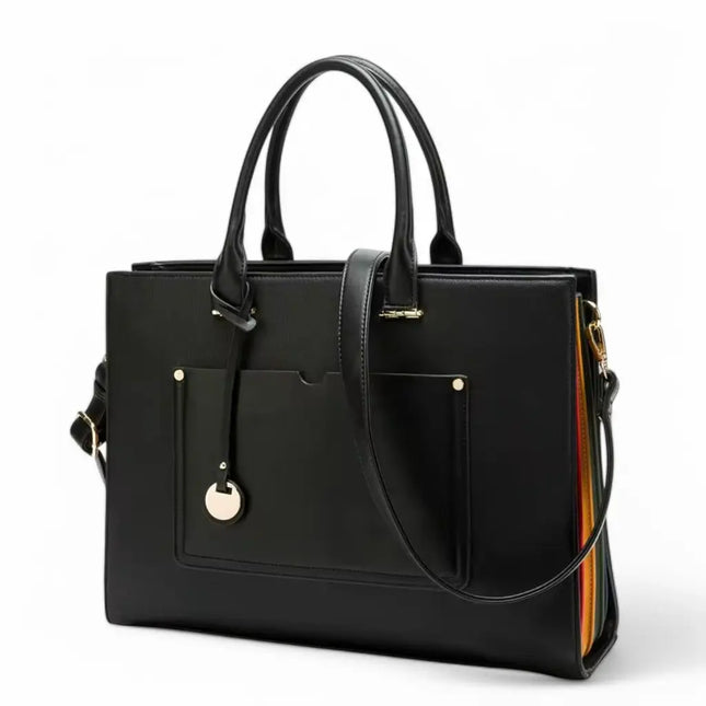 Premium 13-Inch Leather Laptop Bag for Women – Stylish & Functional Work Tote